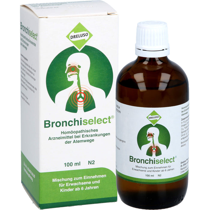 Bronchiselect Tropfen bei Erkrankungen der Atemwege, 100 ml Lösung