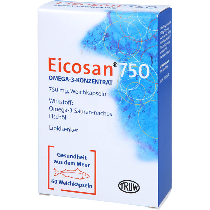 Eicosan 750 Omega-3-Konzentrat, Weichkapseln, 60 St WKA