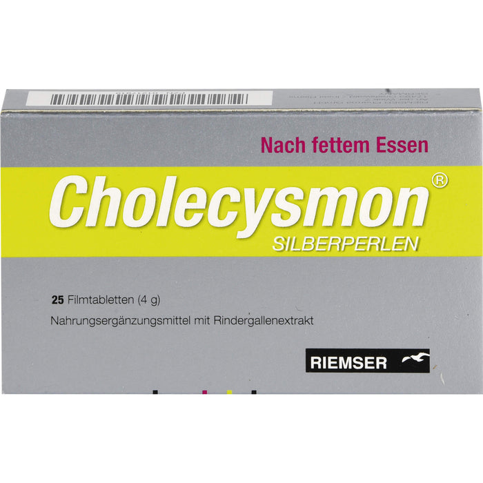 RIEMSER Cholecysmon Silberperlen Filmtabletten, 25 St. Tabletten