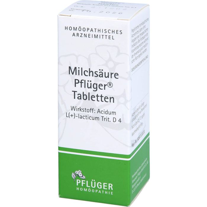 Pflüger Milchsäure Tabletten, 100 St. Tabletten