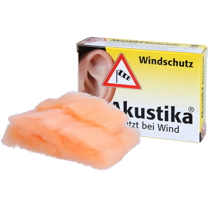 Akustika Windschutz Spezialwolle für das Ohr, 1 pcs. Pack