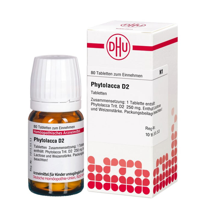 DHU Phytolacca D2 Tabletten, 80 St. Tabletten