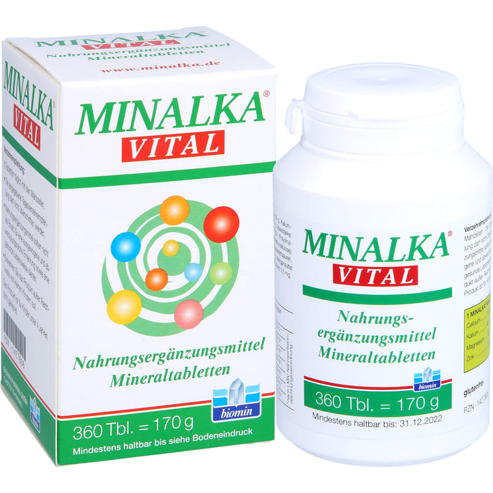 MINALKA vital Mineraltabletten, 360 St. Tabletten