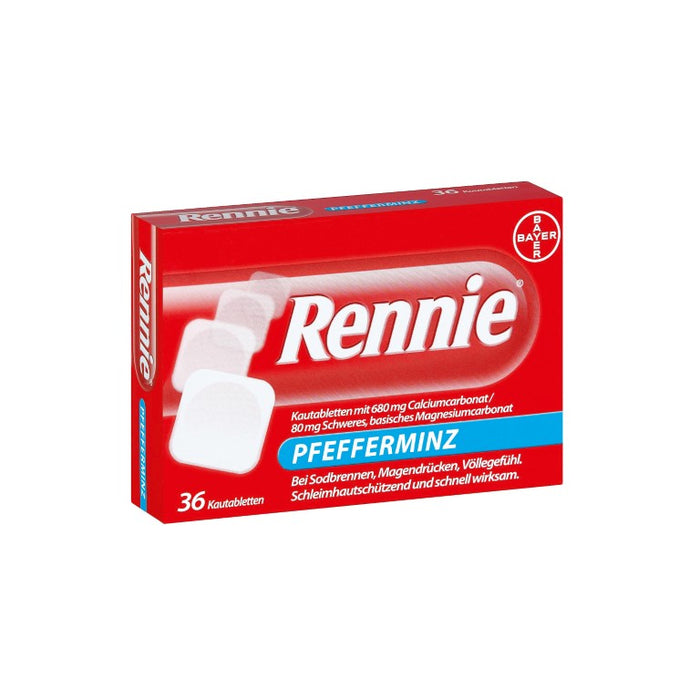 Rennie Pfefferminz Kautabletten, 36 St. Tabletten