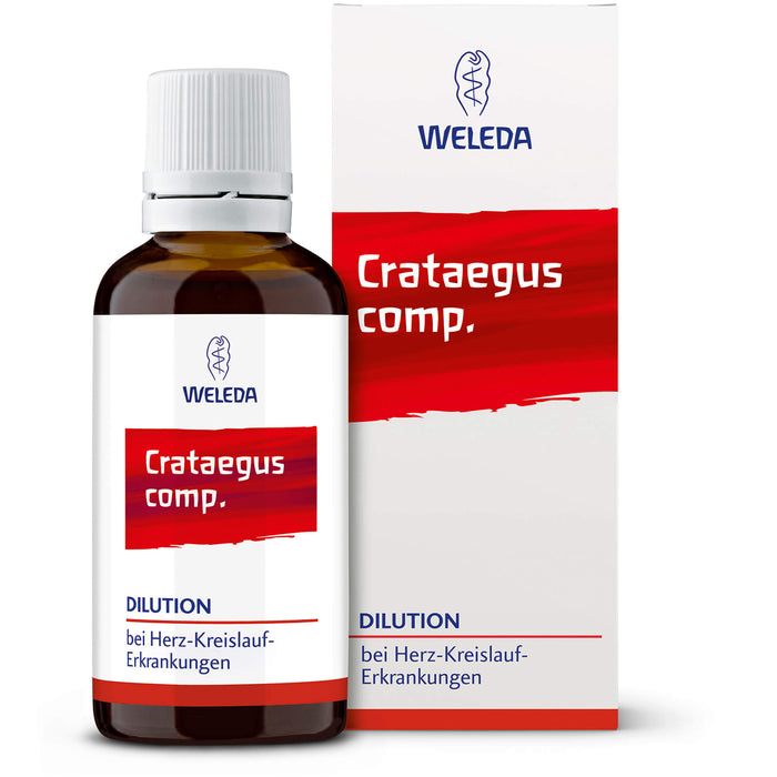 WELEDA Crataegus comp. Dilution bei Herz-Kreislauf-Erkrankungen, 50 ml Lösung