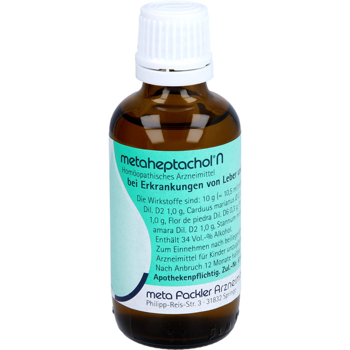 metaheptachol N Mischung bei Erkrankungen von Leber und Galle, 50 ml Lösung