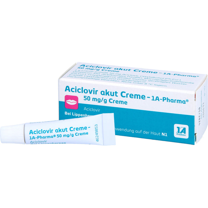 Aciclovir akut Creme - 1A Pharma, 2 g Cream