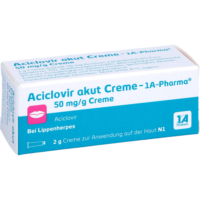 Aciclovir akut Creme - 1A Pharma, 2 g Cream