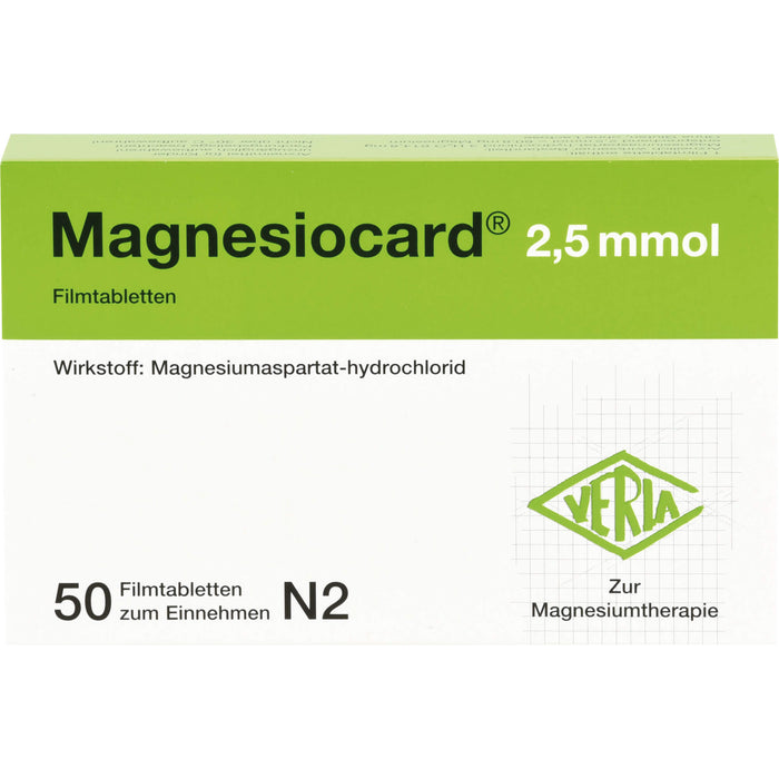 Magnesiocard 2,5 mmol, Filmtbl., 50 St. Tabletten