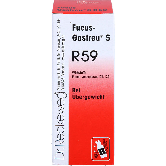 Dr. Reckeweg Fucus-Gastreu S R59 Tropfen bei Übergewicht, 50 ml Lösung