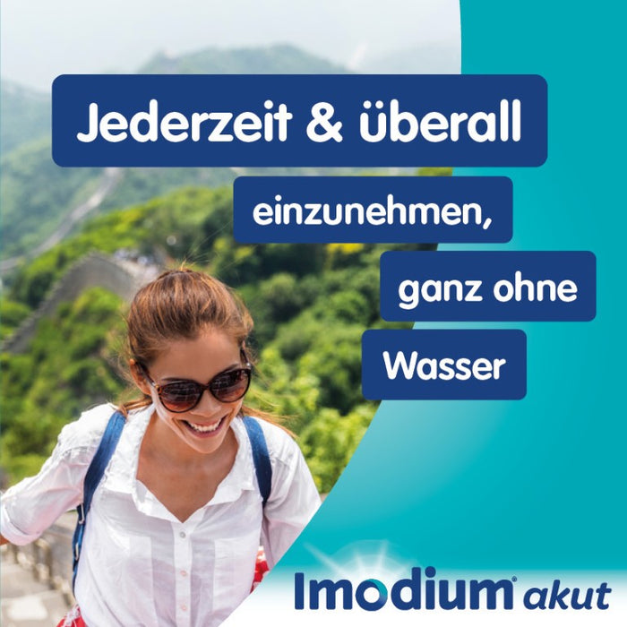 Imodium akut lingual Schmelztabletten bei akutem Durchfall, 6 St. Tabletten