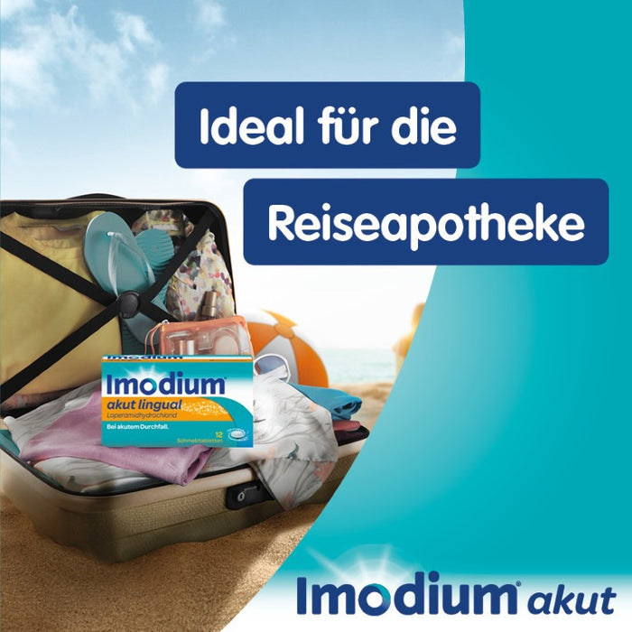 Imodium akut lingual Schmelztabletten bei akutem Durchfall, 6 St. Tabletten