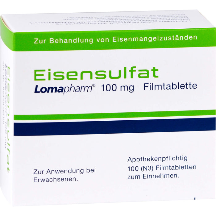 Eisensulfat Lomapharm 100 mg, 100 St. Tabletten