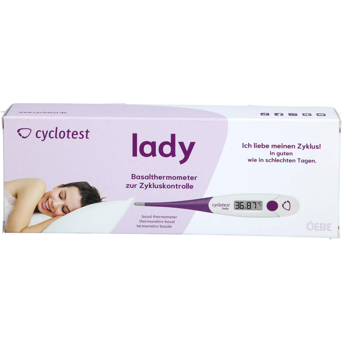 cyclotest lady Digitales Basalthermometer zur Zykluskontrolle, 1 pcs. Test