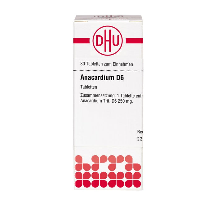 DHU Anacardium D6 Tabletten, 80 St. Tabletten