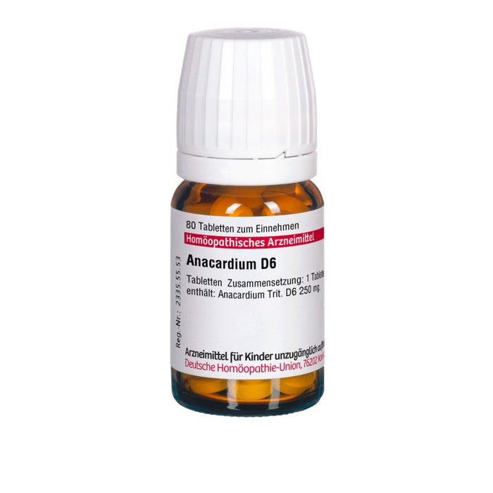 DHU Anacardium D6 Tabletten, 80 St. Tabletten