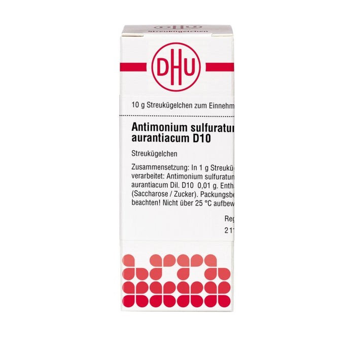 DHU Antimonium sulfuratum aurantiacum D10 Streukügelchen, 10 g Globuli