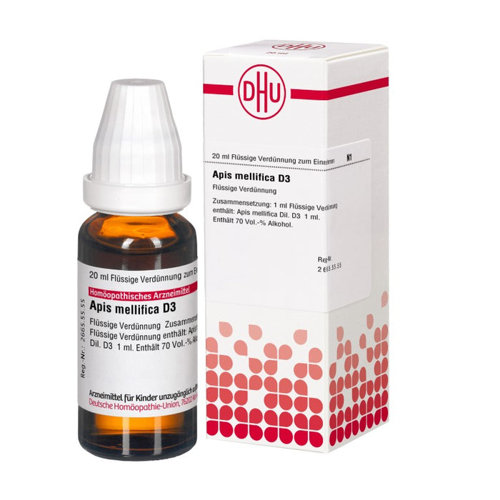 DHU Apis mellifica D3 Dilution, 20 ml Lösung