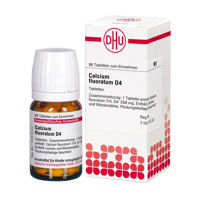 DHU Calcium fluoratum D4 Tabletten, 80 St. Tabletten