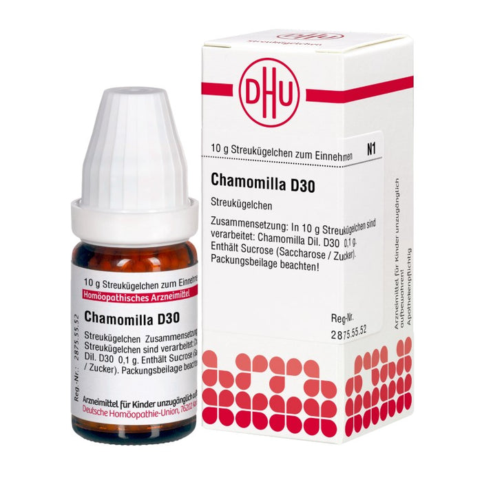 DHU Chamomilla D30 Streukügelchen, 10 g Globuli