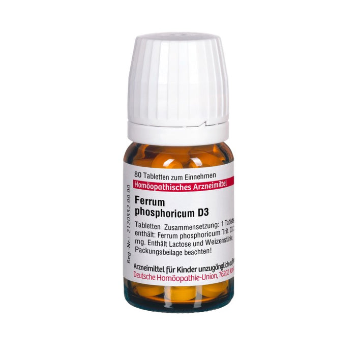 DHU Ferrum phosphoricum D3 Tabletten, 80 St. Tabletten