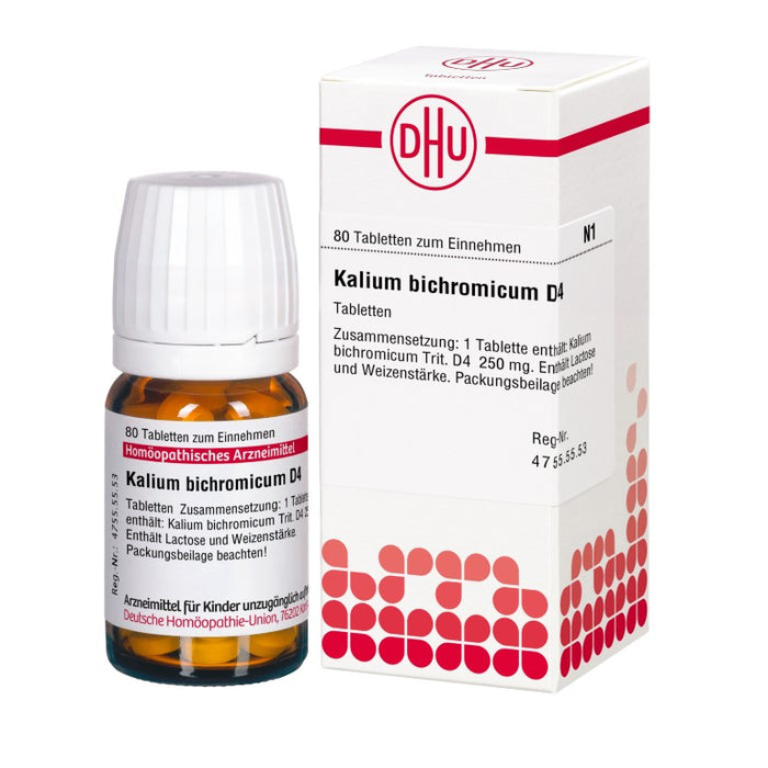 DHU Kalium bichromicum D4 Tabletten, 80 St. Tabletten