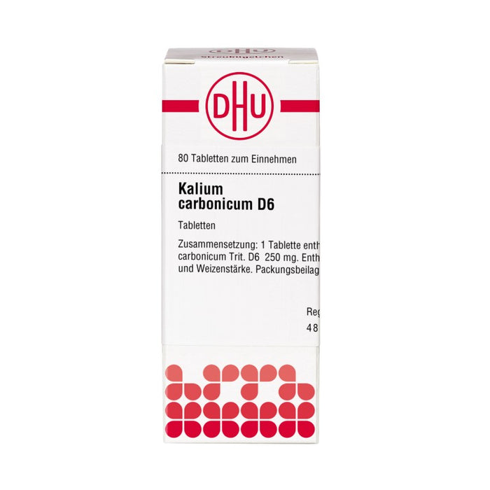 DHU Kalium carbonicum D6 Tabletten, 80 St. Tabletten