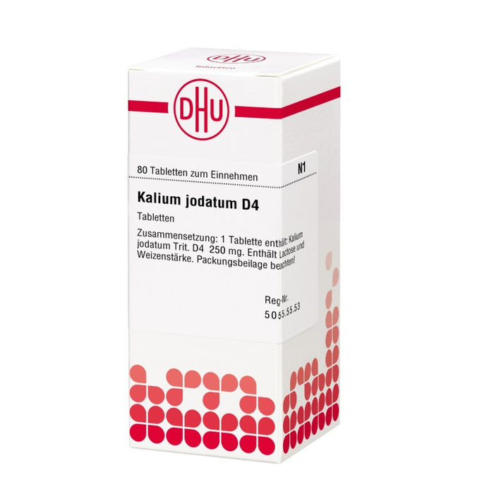 DHU Kalium jodatum D4 Tabletten, 80 St. Tabletten