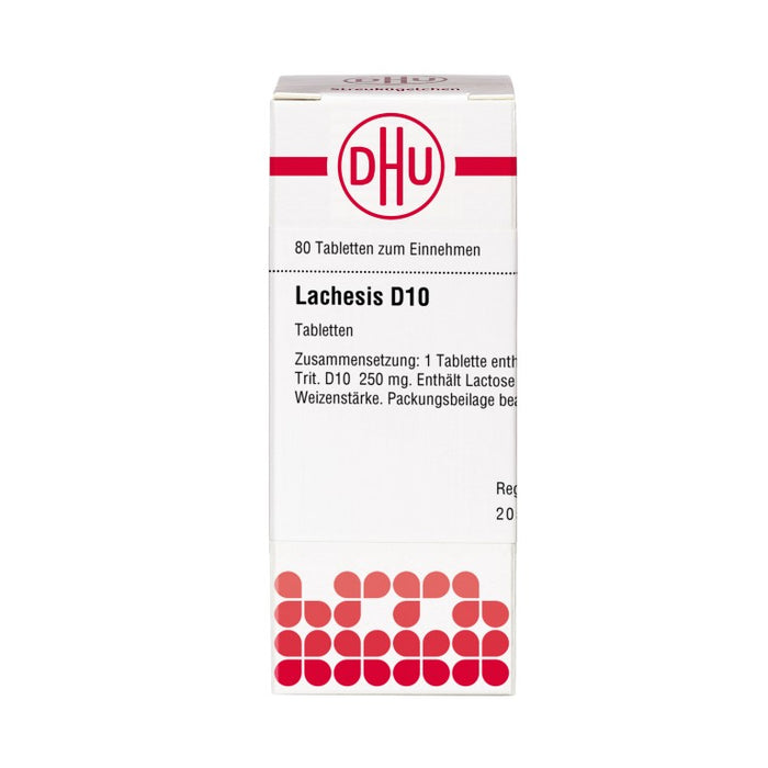 DHU Lachesis D10 Tabletten, 80 St. Tabletten