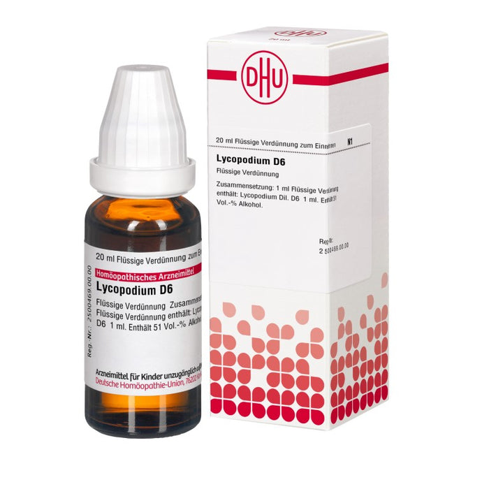 DHU Lycopodium D6 Dilution, 20 ml Lösung