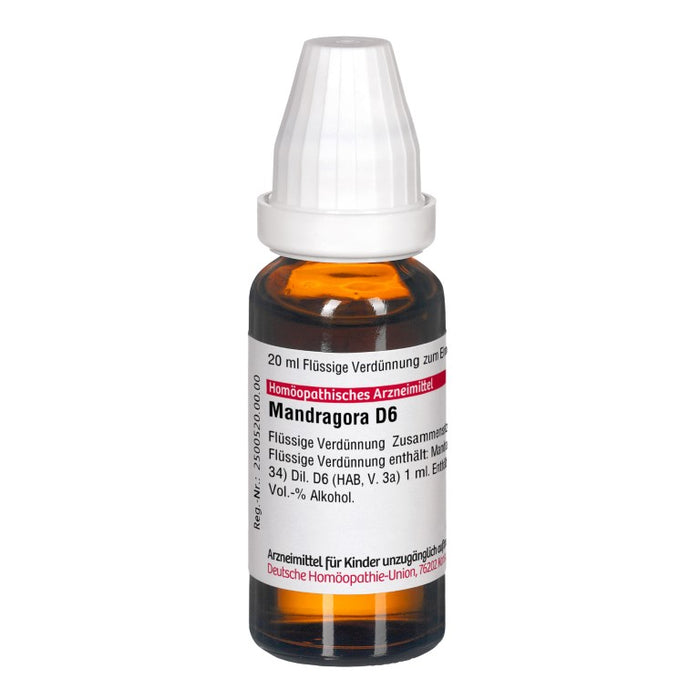 DHU Mandragora D6 Dilution, 20 ml Lösung