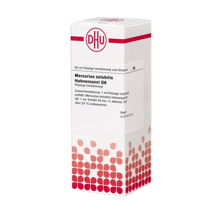 DHU Mercurius solubilis Hahnemanni D8 Dilution, 20 ml Lösung