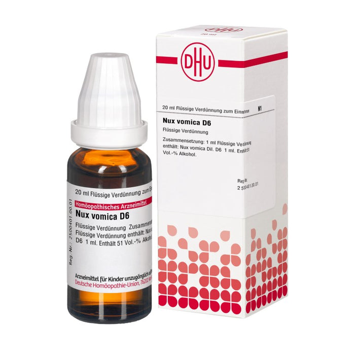 DHU Nux vomica D6 Dilution, 20 ml Lösung