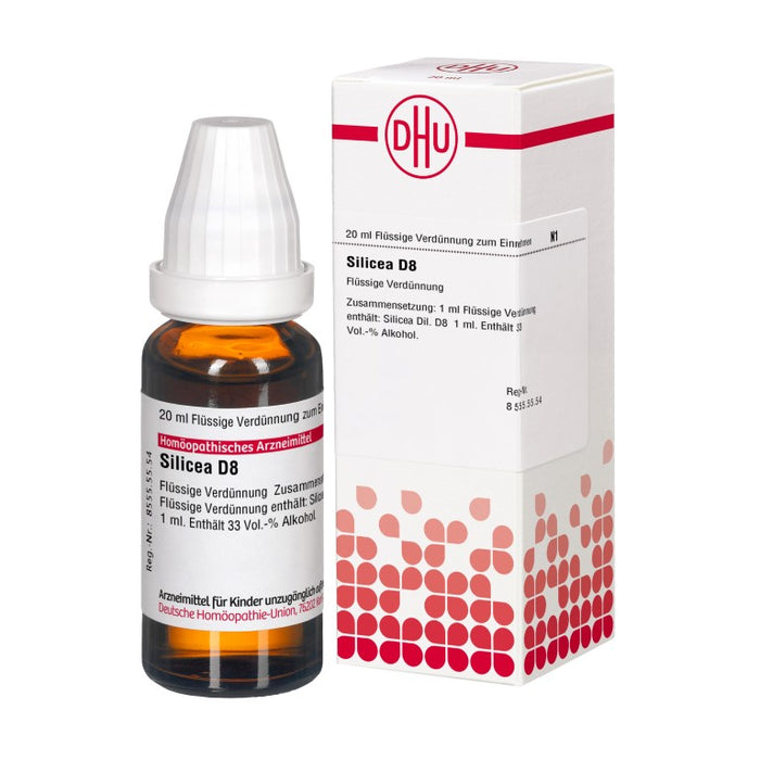 DHU Silicea D8 Dilution, 20 ml Lösung