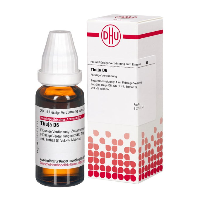 DHU Thuja D6 Dilution, 20 ml Lösung