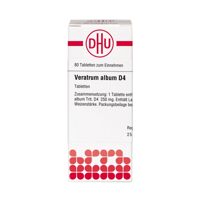 Veratrum album D4 DHU Tabletten, 80 St. Tabletten