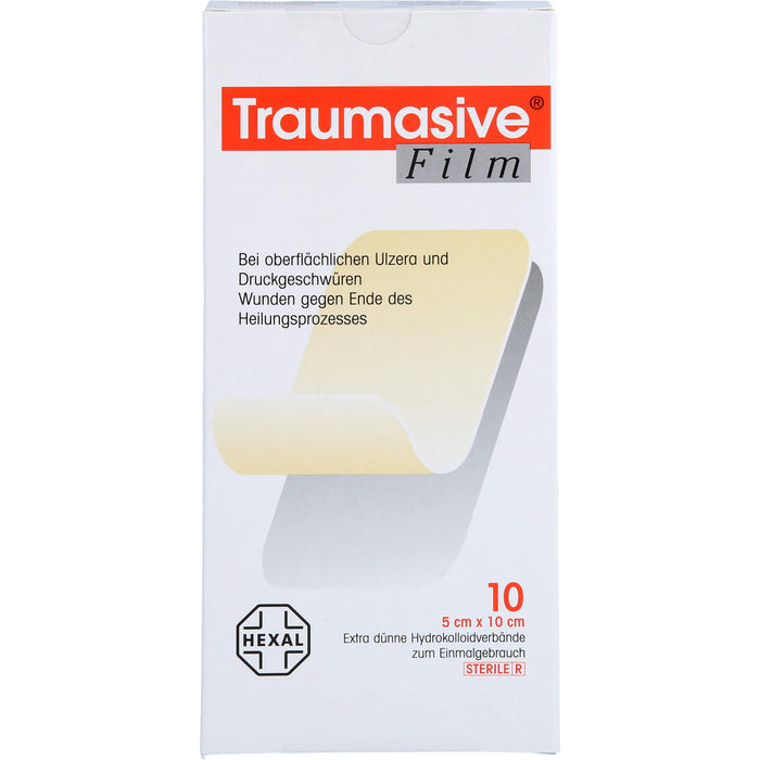 Traumasive Film 5 x 10 cm Hydrokolloidverband, 10 St. Wundauflagen