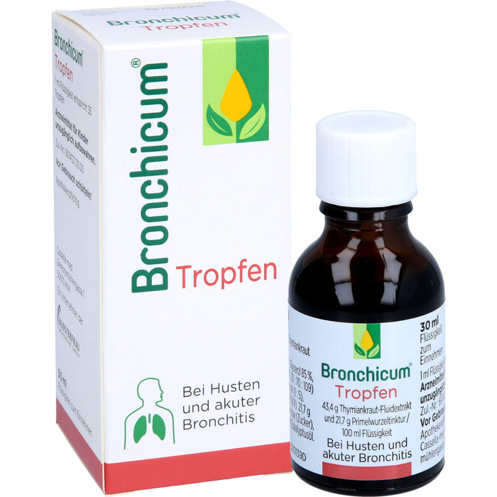 Bronchicum Tropfen bei Husten und akuter Bronchitis, 30 ml Solution