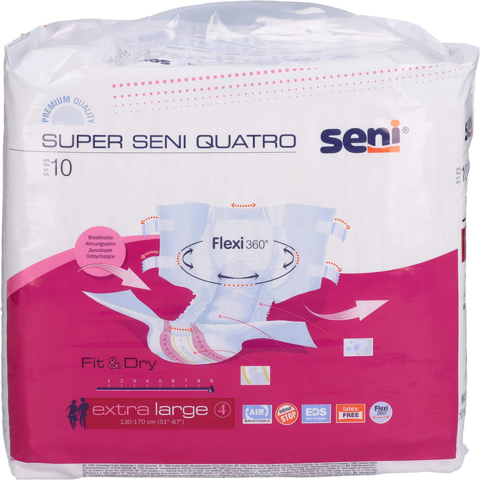 Super Seni Quatro Extra Large, 10 St