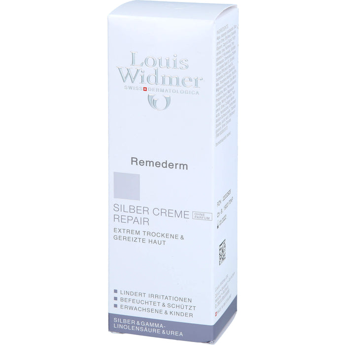 Louis Widmer Remederm Silber Creme Repair Hautcreme, 75 ml Creme