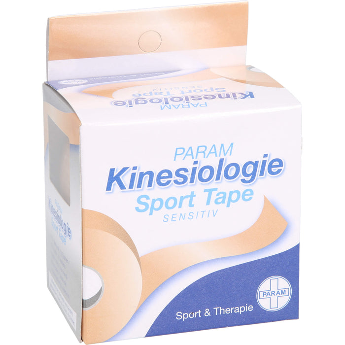 PARAM Kinesiologie Sport Tape 5 cm x 5 m Beige, 1 St. Pflaster