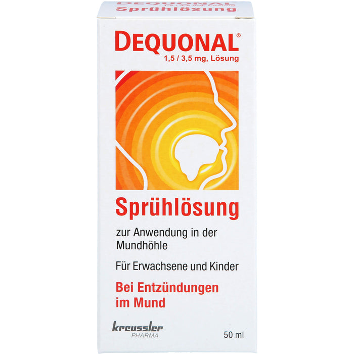 DEQUONAL Sprühlösung bei Entzündungen im Mund, 50 ml Solution