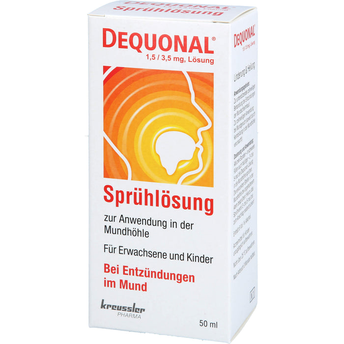 DEQUONAL Sprühlösung bei Entzündungen im Mund, 50 ml Solution