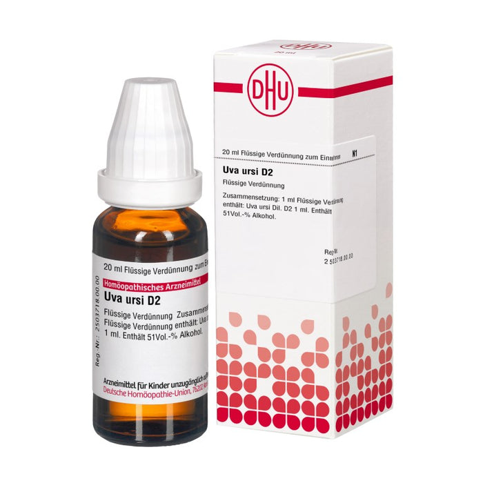 Uva ursi D2 DHU Dilution, 20 ml Lösung