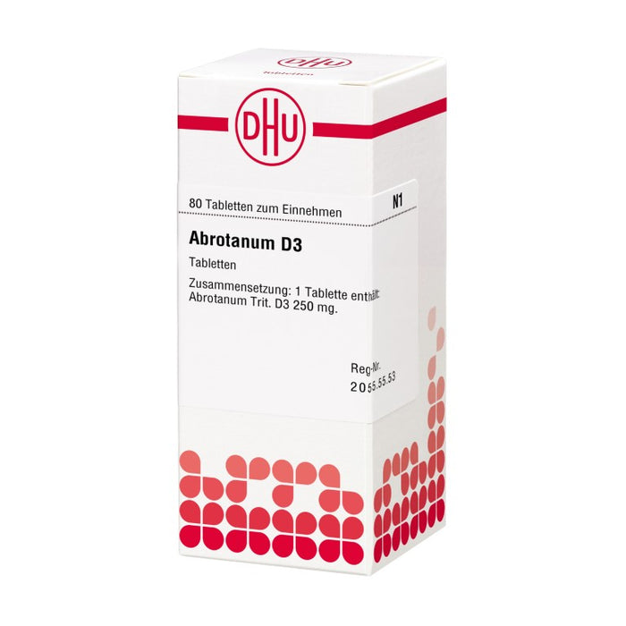 DHU Abrotanum D3 Tabletten, 80 St. Tabletten