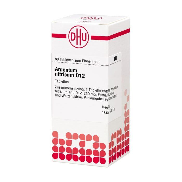 DHU Argentum nitricum D12 Tabletten, 80 St. Tabletten
