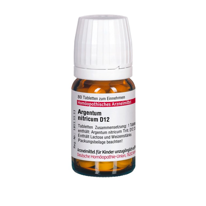 DHU Argentum nitricum D12 Tabletten, 80 St. Tabletten