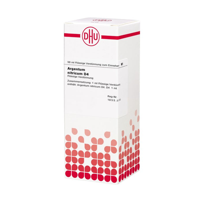 DHU Argentum nitricum D4 Dilution, 50 ml Lösung