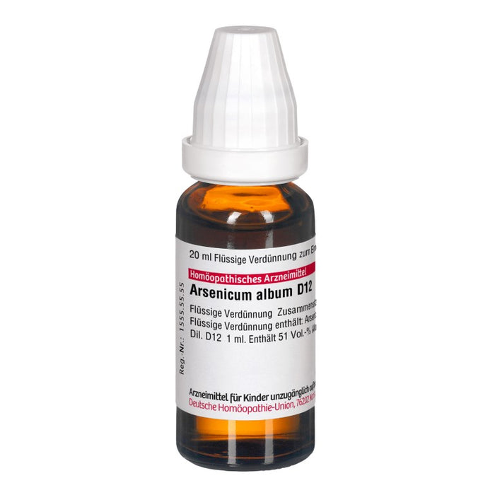 DHU Arsenicum album D12 Dilution, 20 ml Lösung