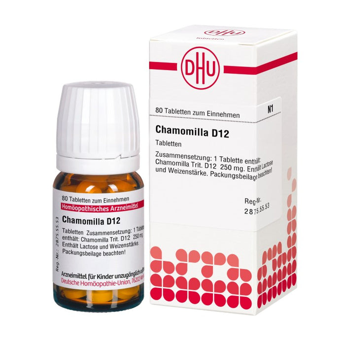 DHU Chamomilla D12 Tabletten, 80 St. Tabletten